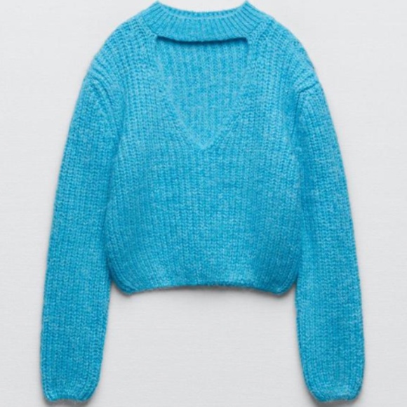 Zara Chocker Knit Sweater - Picture 1 of 3